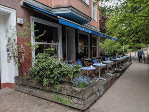 Der Firmenname ist Café Fleury