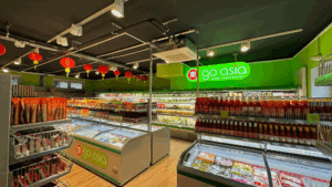 Der Firmenname lautet Go Asia Supermarkt
