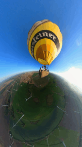 Der Firmenname lautet: Golze, A., Sanfte Riesen Ballonfahrten