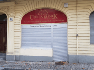 Der Firmenname lautet Uhrenklinik GbR